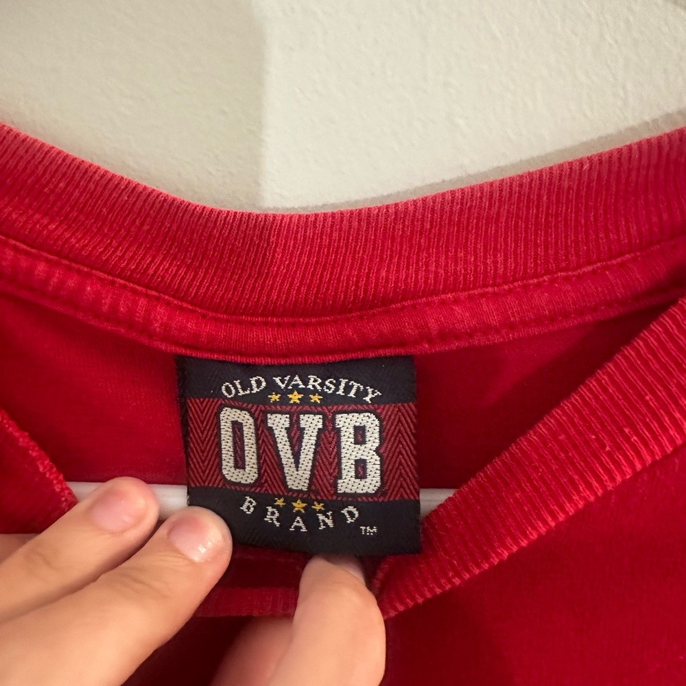 Varsity Red Short Sleeve Tee USA Graphic - Picture 2 of 2